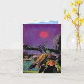 走路の挨拶およびメッセージカード カード (黄色い花)