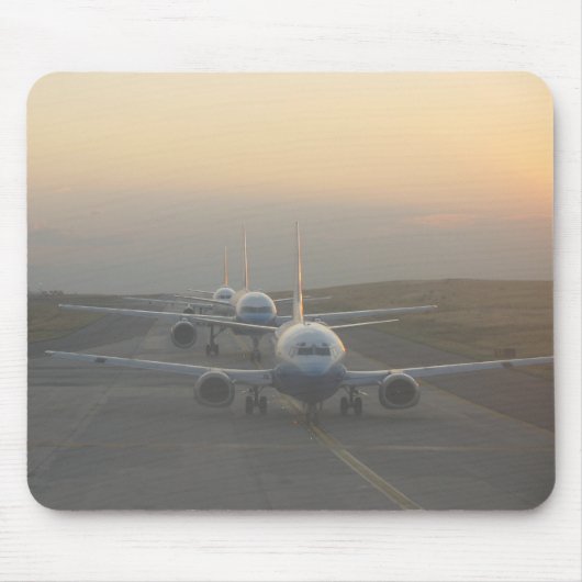走路の飛行機 マウスパッド (正面)