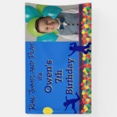 走遊跳躍障害航路誕生日 横断幕 (縦)