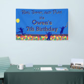 走遊跳躍障害航路誕生日 横断幕 (トレードショー)