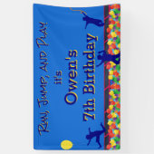 走遊跳躍障害航路誕生日 横断幕 (縦)