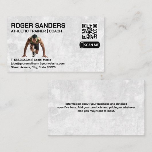 走 | アスレティックコーチ 名刺 (正面/裏面)