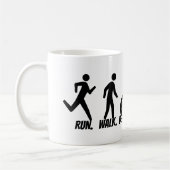 走.歩け。絶望。 コーヒーマグカップ (左)