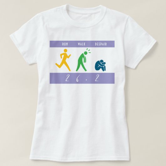 走.歩け。絶望。 Tシャツ (デザイン正面)
