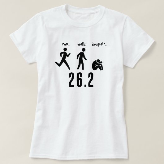 走.歩け。絶望。 Tシャツ (デザイン正面)