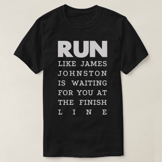 走- James Johnston 2 Tシャツ (デザイン正面)