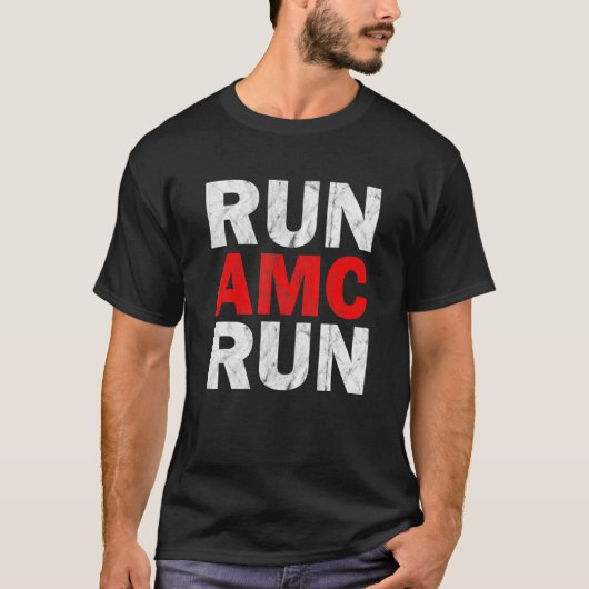 走AMC I株式市場 Tシャツ (正面)