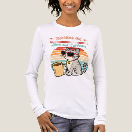 走Vibes & Caffeine - Catクールレトロ トライブレンドＴシャツ