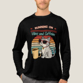 走Vibes & Caffeine - Catクールレトロ トライブレンドTシャツ (正面)