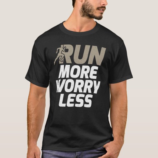 走Worry Less Marathon Runner Tシャツ (正面)