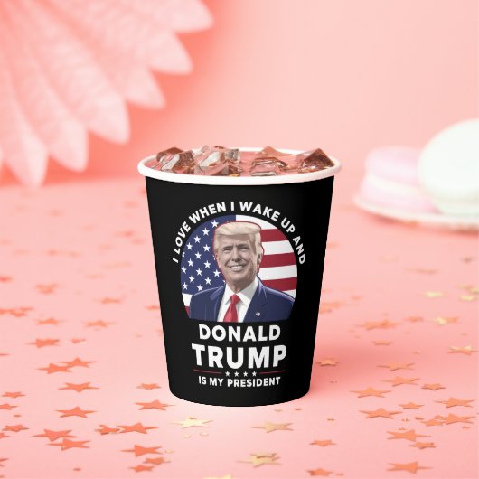 起きたらドナルド・トランプが大統領だと愛おしい 紙コップ (インサイチュ)