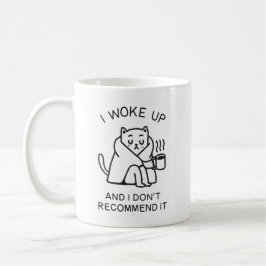 起きたら最悪だった おもしろ猫 コーヒーマグカップ