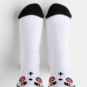 起きたキツネ靴下 ソックス (上部)