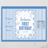 起きちゃった1歳の誕生日 チップ袋ラッパー チラシ (正面)