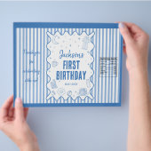 起きちゃった1歳の誕生日 チップ袋ラッパー チラシ (手)