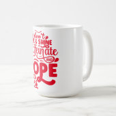 起きても輝きも無い コーヒーマグカップ (正面右)