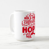 起きても輝きも無い コーヒーマグカップ (正面左)