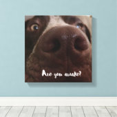 起きてるか？ キャンバスプリント (インサイチュ (ウッドフロア))