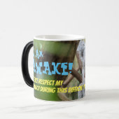 起きてる!可愛い眠れるコアラのプライバシ! モーフィングマグカップ (正面左)