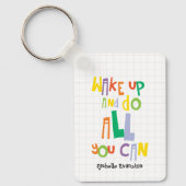 起きてキーチェーンできるカラフルだけ キーホルダー (正面)