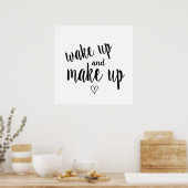 起きてメイクアップする ポスター (キッチン)