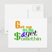 起きて何か手に入れて！ ポストカード (正面/裏面)