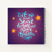 起きて夢を後を追見る ノートブック (裏面)