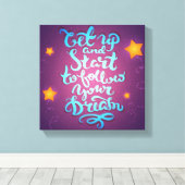 起きて夢を見後を追始める キャンバスプリント (インサイチュ (ウッドフロア))