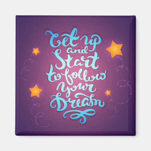 起きて夢を見後を追始める マグネット (正面)