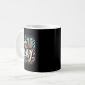 起きて眠る コーヒーマグカップ (正面左)