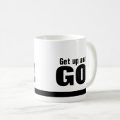 起きて行け！コーヒーまたはティーマグカップ コーヒーマグカップ (正面右)