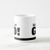 起きて行け！コーヒーまたはティーマグカップ コーヒーマグカップ (中央)