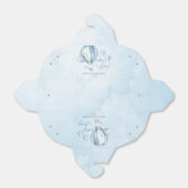 起きて遠くに!ブルーホットエアバルーン赤ちゃんシャワー フェイバーボックス (折り畳みなし)