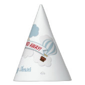 起きて遠くに!飛行機ベビーシャワーパーティー帽子 パーティーハット (右)