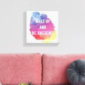 起きて～になる素晴らし キャンバスプリント (インサイチュ (リビング))