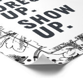 起きて、ドレスアップ、ポスターを表示やる気を起こさせるする ポスター (角)