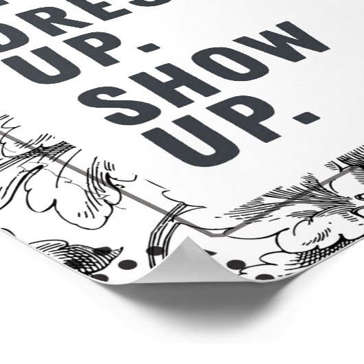 起きて、ドレスアップ、ポスターを表示やる気を起こさせるする ポスター (角)