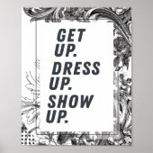 起きて、ドレスアップ、ポスターを表示やる気を起こさせるする ポスター (正面)
