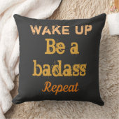 「起きて。悪い奴だ。繰り返す"強い言葉 クッション (ブランケット)