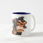 起きてApe：グッドモーニングコーヒー！ ツートーンマグカップ (正面右)