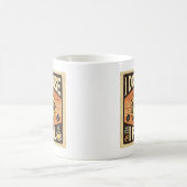 「起きない、落ちる」 コーヒーマグカップ (中央)