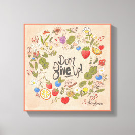 起きな与えさい!引き伸ばしキャンバスのウォールアート11x11 キャンバスプリント