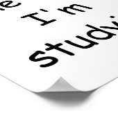 起きるなよ、勉強中だよ ポスター (角)