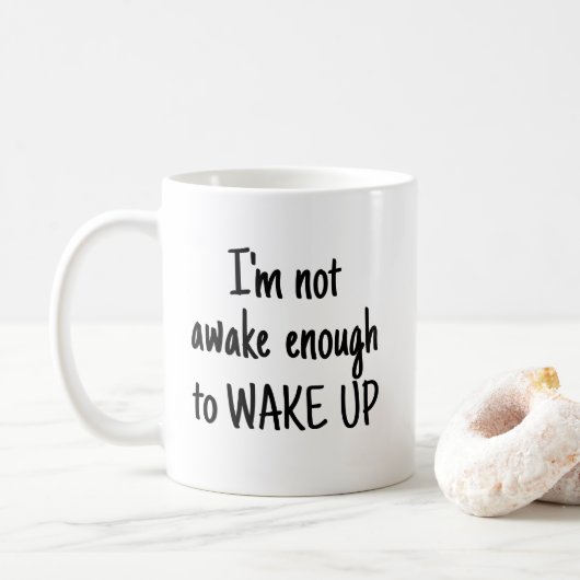 起きるのもおっくうなほど眠い面白グッズ コーヒーマグカップ (ドーナツ)