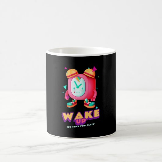 起きろ寝てる場合じゃない コーヒーマグカップ (中央)