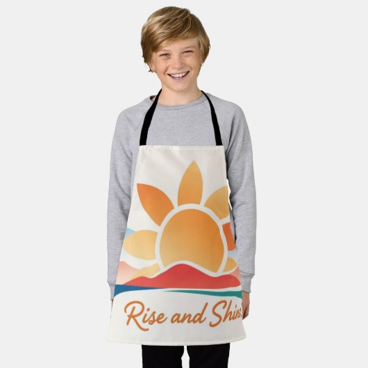 起きろ輝け！ エプロン (着用した状態)