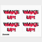 起きろ！シール 長方形シール (シート)