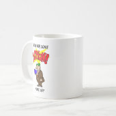 起きろ!マグ コーヒーマグカップ (正面左)