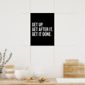 起きろ、追え、終わらせろやる気を起こさせる- ポスター (キッチン)