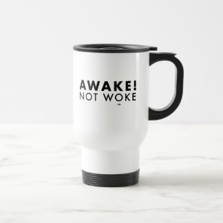 起きろ!Not Wake™ LOGOホワイトタンブラー トラベルマグ